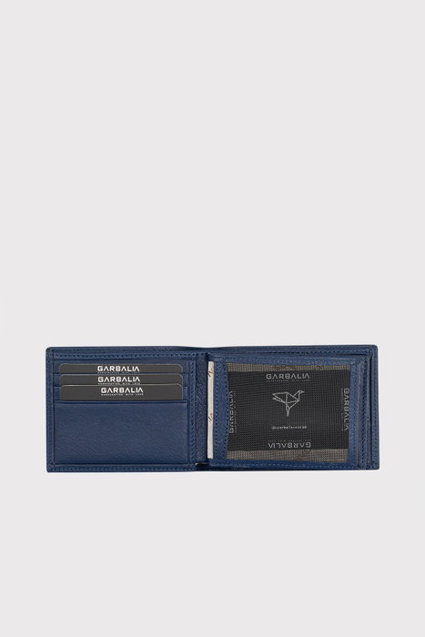 Zoozie Bags Cartera de Piel Auténtica para Hombre, Azul Marino con Bloqueo RFID, Elegante y Duradera